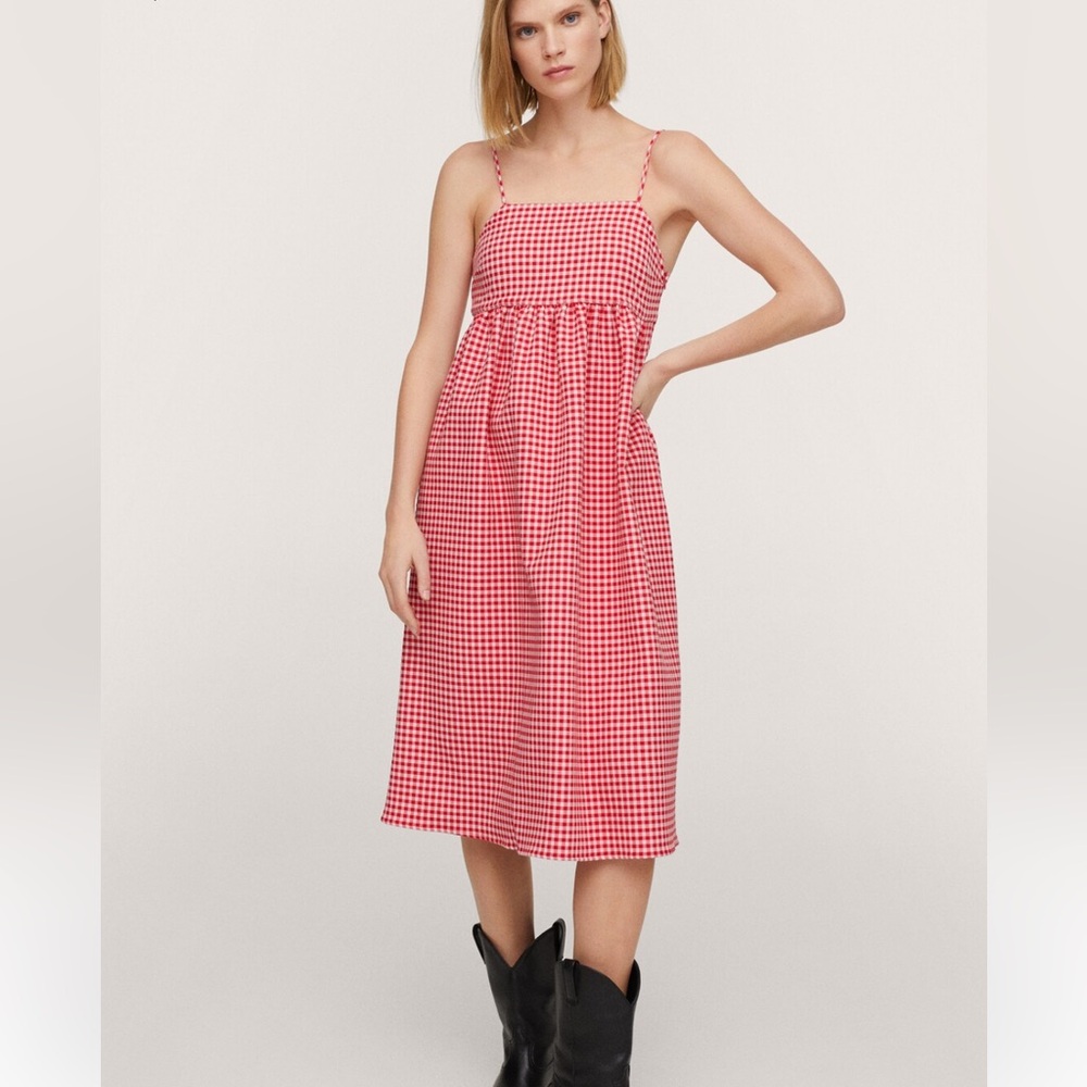 Mango Red Gingham Sundress